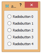  Screen of radiobutton 