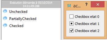  Screen of checkbox with tristate 